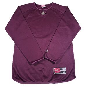 Rawlings Long Sleeve Performance Baseball Warm Up Shirt Pirate Logo Men's Small